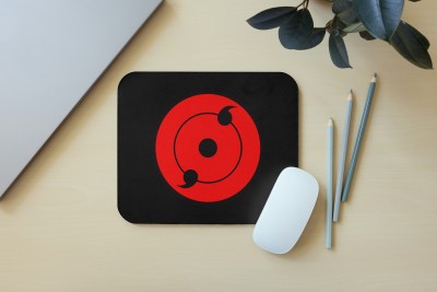 AllYouNeed Sharingan Smooth mouse pad Mousepad(Black, Red)