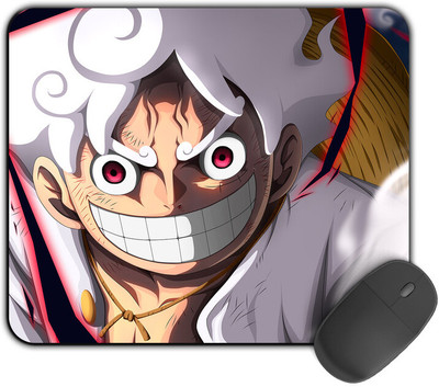 Kirmada Gaming Mouse Pad - Luffy Gear 5 (One Piece) Smooth Surface Non Slip Base Mousepad(Multicolor)