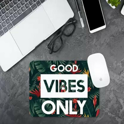 OMORTEX Vibe Mouse Pad With Non Slip Base (Pack Of 1) Mousepad(Green, White)