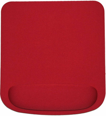 FKU Mouse Pad with Wrist Protect for Computer Laptop Notebook Keyboard Mouse Non Slip Base Mousepad(Red)