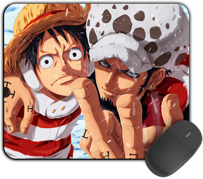 Kirmada Gaming Mouse Pad - Luffy And Law (One Piece) Smooth Surface Non Slip Base Mousepad(Multicolor)