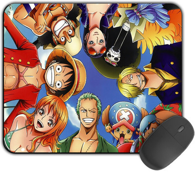 Kirmada Gaming Mouse Pad - Luffy And Team (One Piece) Smooth Surface Non Slip Base Mousepad(Multicolor)