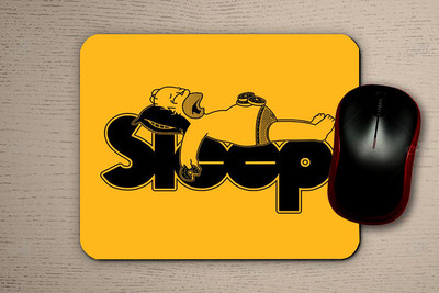 URBAN ACROSS Sleep before work Non Slip Base Mousepad(Multicolor)
