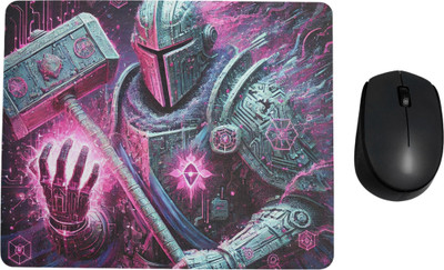 ARTOLIC Robot Fight Mouse Pad for Office & Gaming, Non-Slip Rubber Base, Size 9x7.5 Inch Non Slip Base Mousepad(Multicolor)