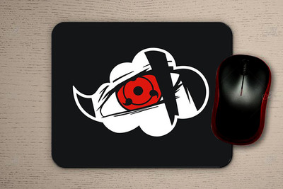 URBAN ACROSS ITACHI eye Non Slip Base Mousepad(Black)