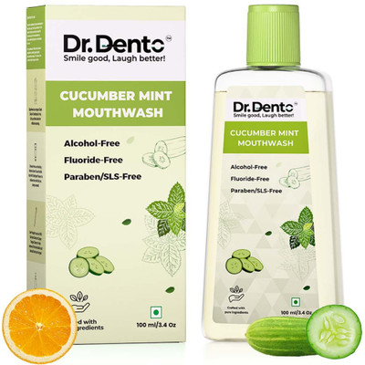 Dr.Dento Cucumber Mint Mouthwash- Mint - Mint(100 ml)