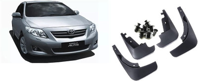 Uneestore Front Mud Guard, Rear Mud Guard For Toyota Corolla Altis 2011, 2012, 2013, 2014(Black)