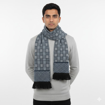 trendbite Self Design Men Muffler