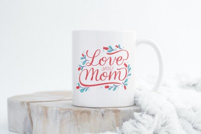 Gift4You Love You Mom Printed Coffee mug gift for mom ma, mother Ceramic Coffee Mug(330 ml)
