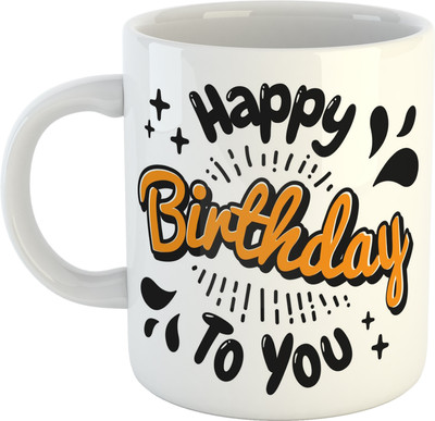 Keviv Printed Happy Birthday Cups, Best Gifts -D349 Ceramic Coffee Mug(325 ml)