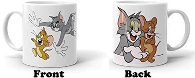 PrintingWorld Tom Jerry Running Ceramic Coffee Mug(300 ml)