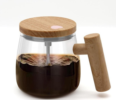 OLMEO Auto Self Stirring Cup to Stir Coffee, Mixed Milk, Powder for Office Home Plastic Coffee Mug(400 ml)