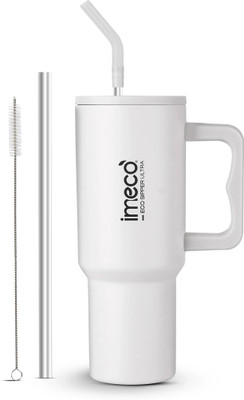 IMECO 1200 ml Steel Sipper(Pack of 1, White)