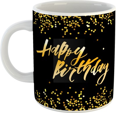 Keviv Printed Happy Birthday Cups, Best Gifts -D345 Ceramic Coffee Mug(325 ml)