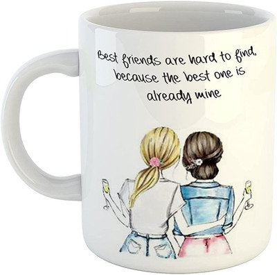 Giftspedia best friend 101 Printed Gift for Friend | Birthday | Brother| Sister| | Ceramic Coffee Mug(360 ml)
