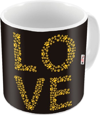 ME&YOU Gift for wife husband girlfriend boyfriend on Birthday Valentines Day and Anniversary IZ18DTLoveMU-001 Ceramic Coffee Mug(325 ml)