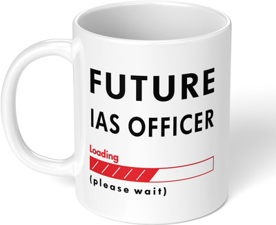 Akipi Future IAS Officer loading please wait ARMN021 Ceramic Coffee Mug(325 ml)