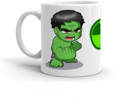 Serve Premium Little HULK printed Ceramic Coffee Mug(300 ml)