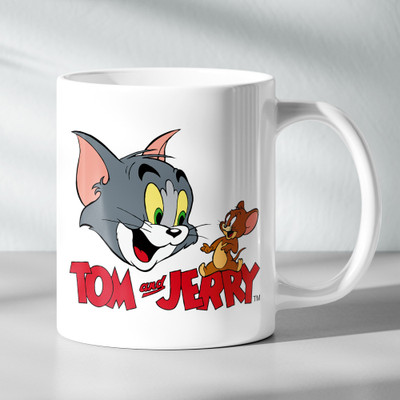 Kanak traders Tom And Jerry Printed Birthday Gifts For Kids Girls Boys Friends Best Birthday Ceramic Coffee Mug(350 ml)