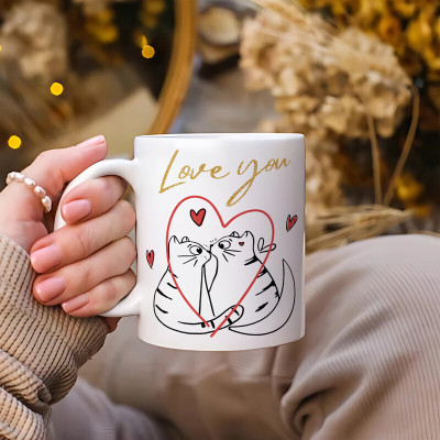 Printhorizon Love Quote Coffee/Tea/Cup Best Valentine's Day for Wife HusbandM_183 Ceramic Coffee Mug(325 ml)