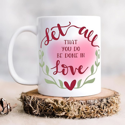 Hunter Studio Motivational Mindset 325ml White Coffee and Tea Cup with M_352 Ceramic Coffee Mug(325 ml)