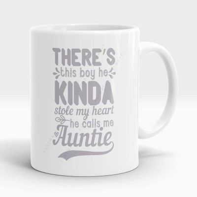 there’s this boy he kinda stole my heart he calls me auntie Ceramic Coffee Ceramic Coffee Mug(325 ml)