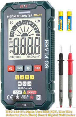 SG Flash J HTC DM-11S 600 V DC Smart Digital Multimeter Digital Multimeter(4000 Counts)