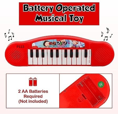 Just Akura Multi-Function Portable Electronic Keyboard Piano Musical Toy Y215(Multicolor)