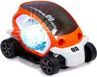D Plus : 09 Future Car 360 Degree Rotating Stunt Car(Multicolor)