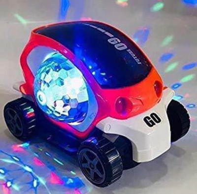 Glamour 09 Future Car Stunt Car 360 Degree Rotating Toy w/ 3D Light Music & Flash Light(Multicolor)