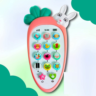 Galactic Smart Phone Cordless Feature Mobile Phone Toys Mobile Phone for Kids Phone Small Phone Toy Musical Toys for Kids Smart Light Birthday Gifts for Boys, Girls -Rabbit Phone multi color (pc of 1 pc)(Multicolor)
