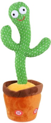 HappyBive Dancing Cactus Talking Plush Toy with Singing & Recording Function For Kids|01(Green)