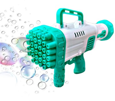 Toy DEKHO SUPER ROCKET BUBBLE GUN 32 Holes-GREEN(Green)