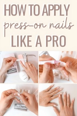 PPC COLLECTION Press on nail, nail set, nail with glue Pink Swirl Design(PINK)