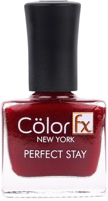 Color Fx Glossy, Nail Enamel,Maroon, Gel Like Finish, Non-Toxic, Non Yellowing Maroon