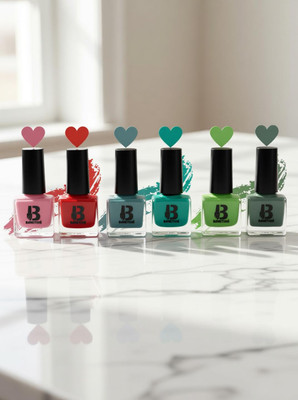 BANETION Hd Color Nail Polish Set (Combo ) -02 Fiiroji