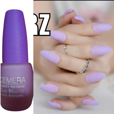 Cemera Lavender Violet Ice Matte high Glossy Nail Paint Violet