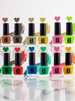BANETION Hd Color Nail Polish Set (Combo ) -03 Green And Blue