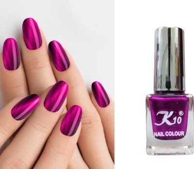 K10 Exclusive Metallic Nail Polish Set (12ML Each) Dark Pink