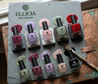 Ellicia Nail Polish Set 10 Multicolours long-Last glossy finish Multi (099) Multicolor(Pack of 10)