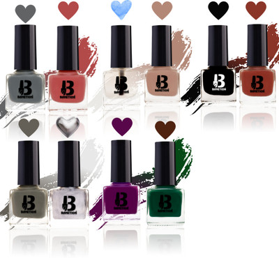 Banetion Hd Color Nail Polish Set (Combo ) -05 TopCott,Black And Green