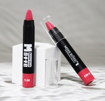 MISS ROSE Matte Batom Stick | Long Lasting, Waterproof Lipstick (Pack of 1)(COR-21, 2.8 g)