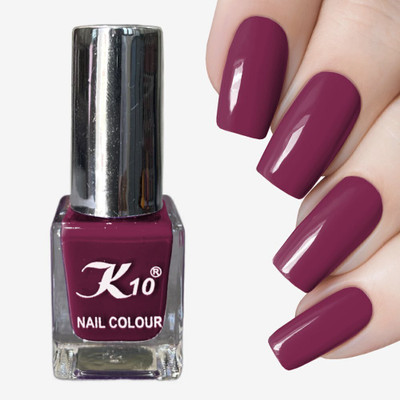 K10 Quick dry Long lasting Matte Nail Polish 12ML Dark-Purple