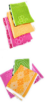 SNAN Print Handkerchief set for women Multicolor Cloth Napkins(6 Sheets)
