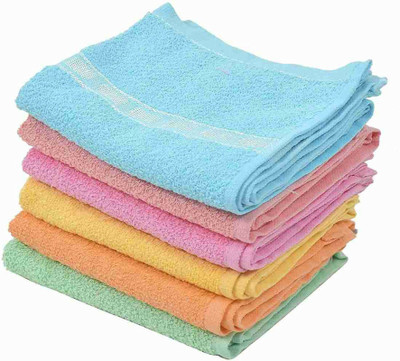 SNAN face Towel guest room combo pack Multicolor Cloth Napkins(6 Sheets)
