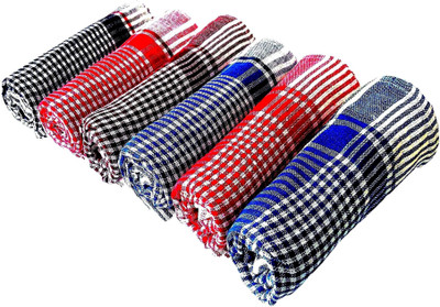 PITRADEV Size 18*18 INCH Cotton Chapatis Napkin and Cleaning,Cloth,MultiColor Sheet(6) Multicolor Cloth Napkins(6 Sheets)