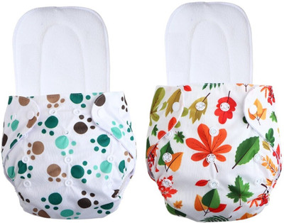 jamex Soft & Absorbent Eco-Friendly Cloth Diaper for 0-3 Year Baby with Insert Pad