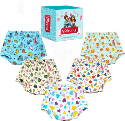 VParents Underwear for Baby 3Layer Padded PottyTraining Diaper Free Time