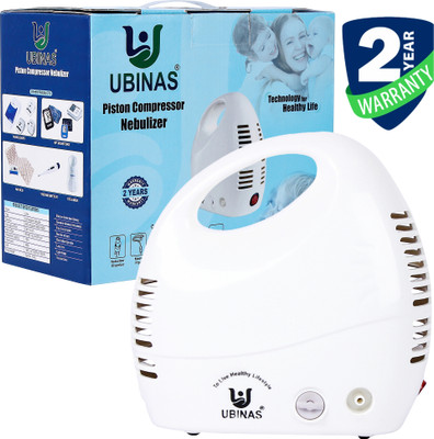 Ubinas Ultra Piston Compressor Nebulizer with Kit for Adult and Kid + 2 years Warranty Nebulizer(White)