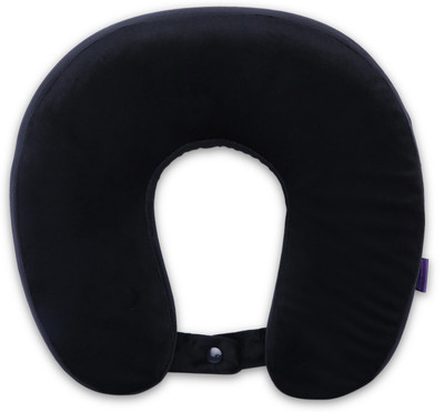 VIAGGI U shape Memory Foam Neck Pillow(Black)